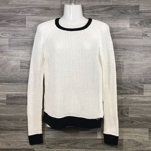 Michael Michael Kors White Black Knitted Sweater